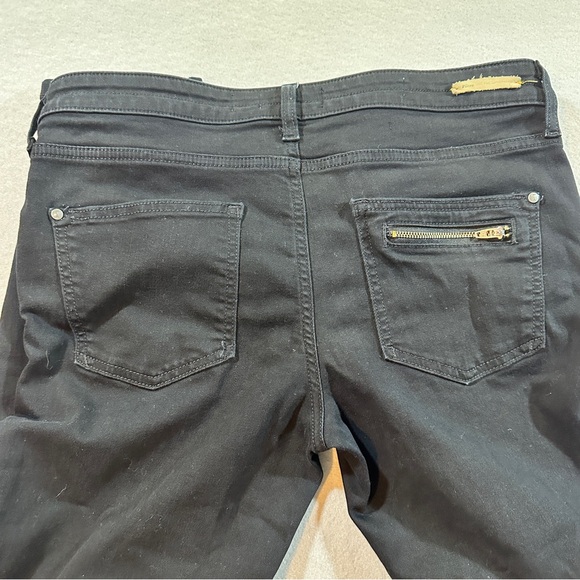Pilcro & The Letterpress Serif Black Mid Rise Skinny Jeans Women’s 30 Zip - Picture 10 of 11